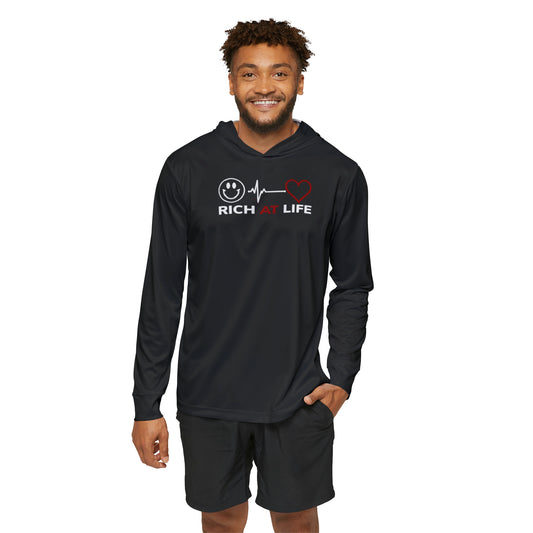 Rich At Life Men's Sports Warmup Hoodie - UPF 50+ Sun Protection