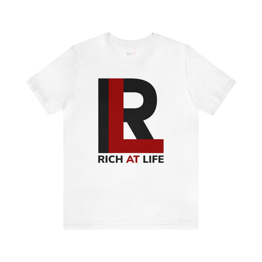 Rich At Life Dual-Tone Logo Unisex Tee