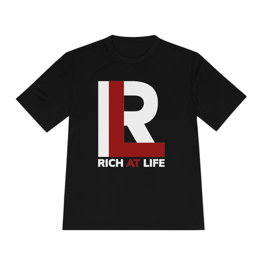 Rich At Life Performance Tee: Dual-Tone Logo Edition